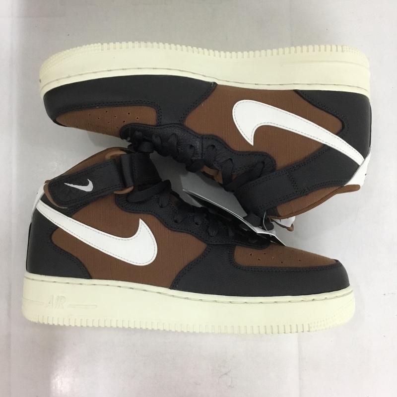 ナイキ NIKE スニーカー スニーカー DQ8766 001 AIR FORCE 1 MID 07 LX 27.5cm 箱有 27.5cm ロゴ、文字 黒 / ブラック / X 茶 / ブラウン /  メンズ USED 古着 中古 10139941