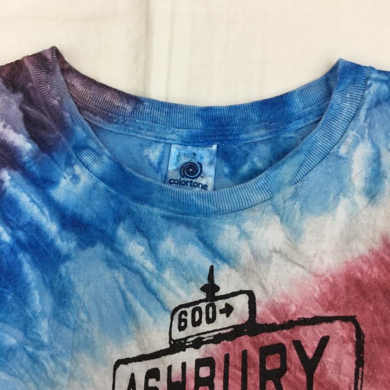 ＵＳフルギ US古着 Tシャツ 半袖 タイダイ染め XL 総柄 水色 / ライトブルー / X 白 / ホワイト / X 青 / ブルー / X 赤 / レッド /  メンズ USED 古着 中古 10133841