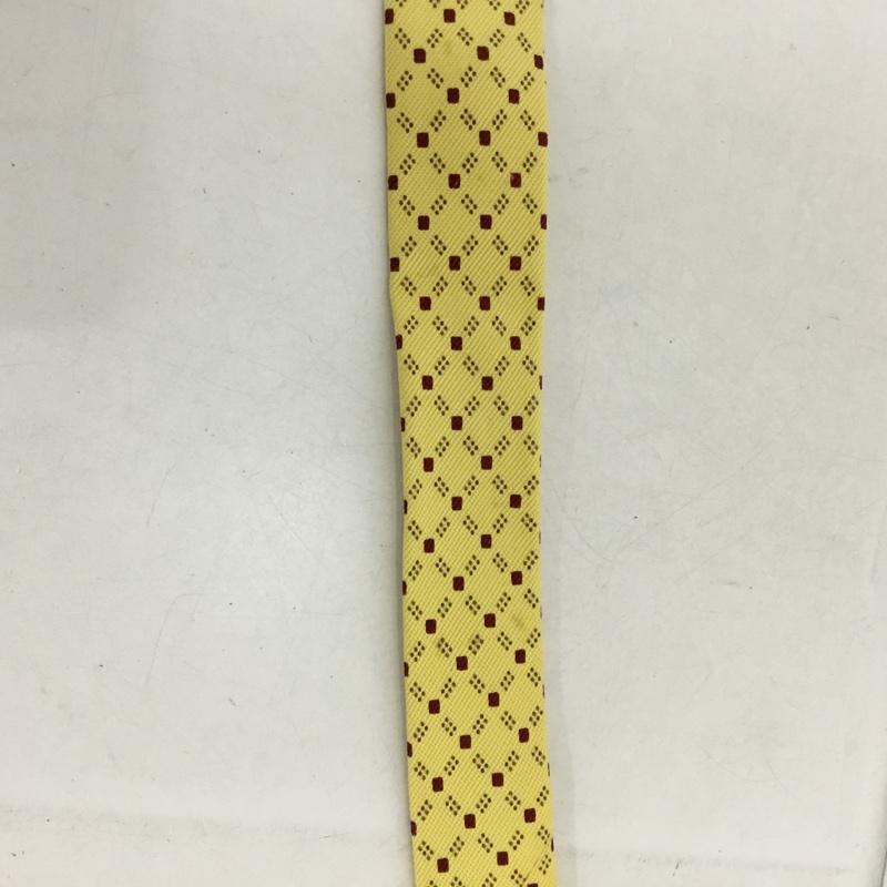 バーバリーズ BURBERRYS ネクタイ ネクタイ シルク 総柄 黄 / イエロー /  メンズ USED 古着 中古 10144335