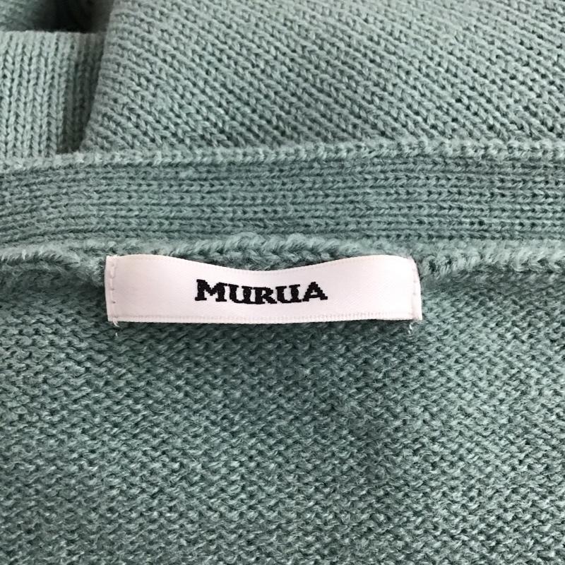 ムルーア MURUA カーディガン 長袖 Vネック レース FREE 無地 緑 / グリーン /  レディース USED 古着 中古 10116755