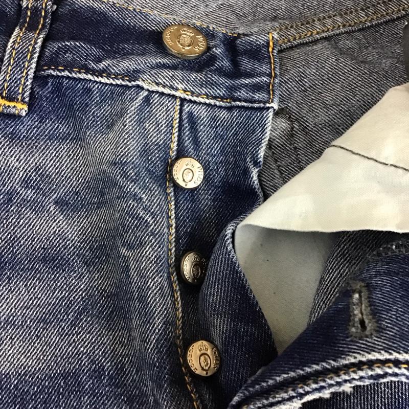 プレミアムムードデニムスーペリア PREMIUM MOOD DENIM SUPERIOR パンツ デニム、ジーンズ イタリア製 30 ダメージ加工 青 / ブルー /  メンズ USED 古着 中古 10113926