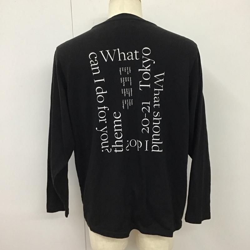 ルイス Lui s Tシャツ 長袖 LUZ2002718A0006 ロンT バックプリント M ロゴ、文字 黒 / ブラック /  メンズ USED 古着 中古 10118326