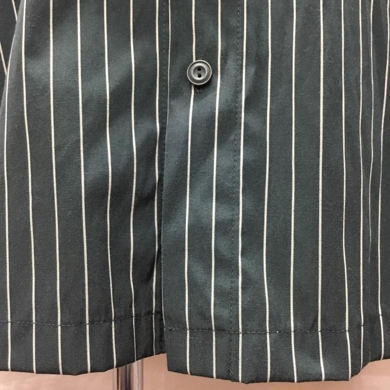 アヴィレックス AVIREX シャツ、ブラウス 半袖 半袖シャツ カラーシャツ 半袖カットソー ストライプシャツ XL ストライプ 緑 / グリーン /  メンズ USED 古着 中古 10120464