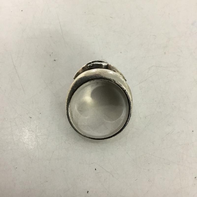 古着 USED アクセサリー 指輪 USMC 海兵隊 カレッジリング 19号  銀 / シルバー / X 黒 / ブラック /  メンズ USED 古着 中古 10144925