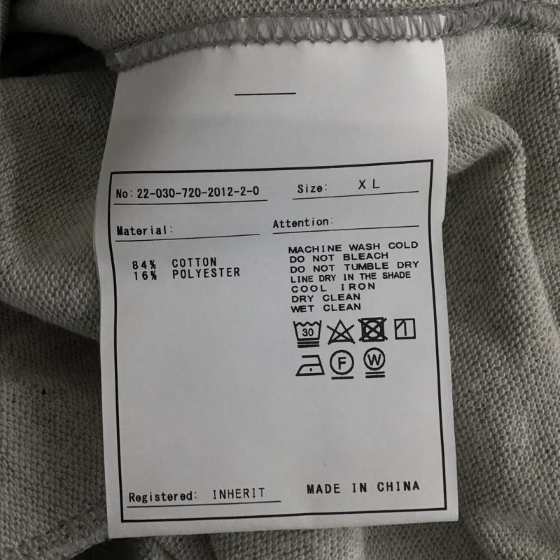 インヘリット INHERIT ボトムス ボトムス スウェットパンツ ワイドパンツ カジュアルパンツ ジャージ XL 無地 灰 / グレー /  メンズ USED 古着 中古 10112990