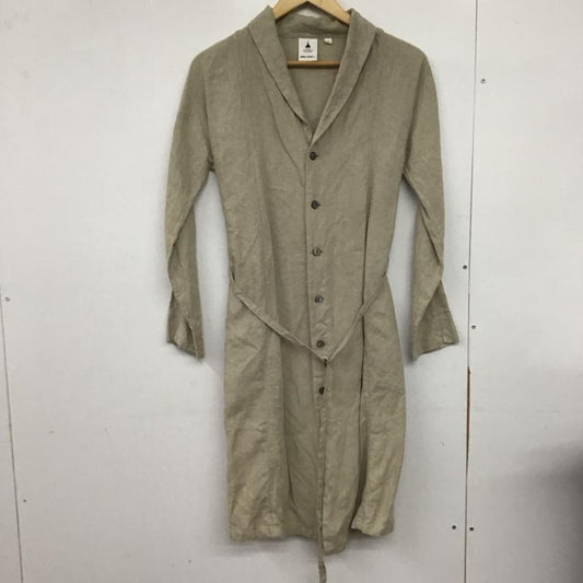 ニコアンド niko and... ワンピース ひざ丈スカート ON41AK21NN リネン リネンコート 3 無地 アイボリー / アイボリー /  レディース USED 古着 中古 10146926