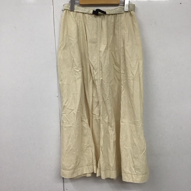 ニコアンド niko and... スカート ロングスカート L 無地 アイボリー / アイボリー /  レディース USED 古着 中古 10129719
