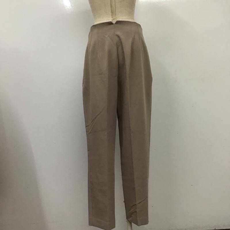 ザラ ZARA パンツ スラックス スラックス ワイドパンツ センタータックパンツ M 無地 ベージュ / ベージュ /  レディース USED 古着 中古 10118516