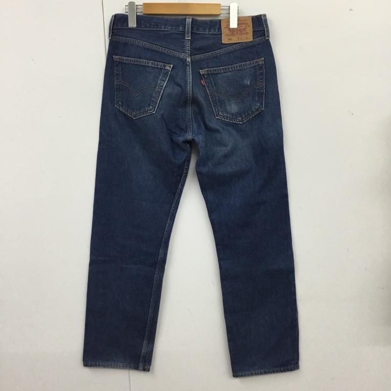 リーバイストラウスアンドコー Levi Strauss & co. パンツ デニム、ジーンズ デニムパンツ ストレートパンツ ワイドパンツ カジュアルパンツ 33インチ 無地 インディゴ / インディゴ /  メンズ USED 古着 中古 10115640