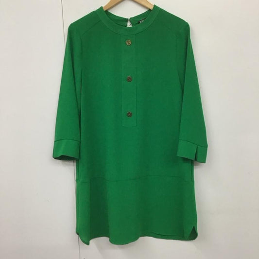 ザラ ZARA ワンピース ミニスカート M 無地 緑 / グリーン /  レディース USED 古着 中古 10130874
