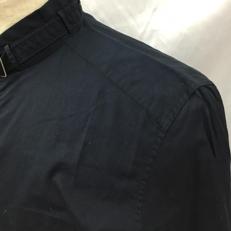 ニールバレット NEIL BARRETT シャツ、ブラウス 長袖 長袖シャツ スタンドカラーシャツ カジュアルシャツ XS 無地 紺 / ネイビー /  メンズ USED 古着 中古 10105806