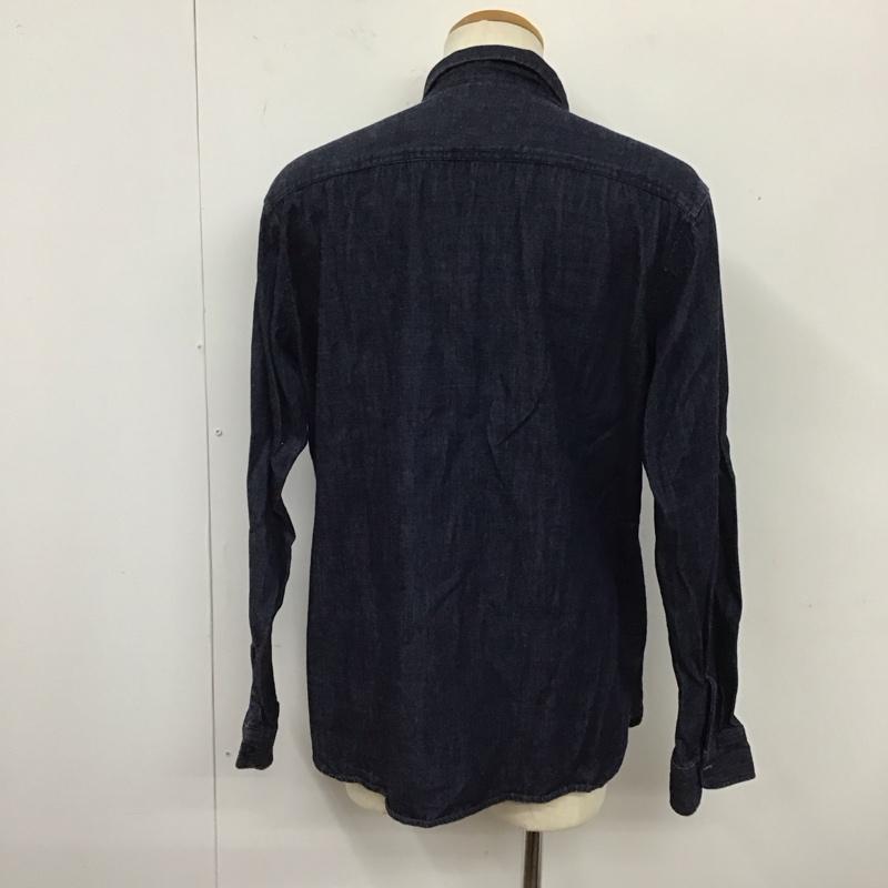 リー Lee シャツ、ブラウス 長袖 GLT048 デニムシャツ XL ロゴ、文字 インディゴ / インディゴ /  メンズ USED 古着 中古 10120202