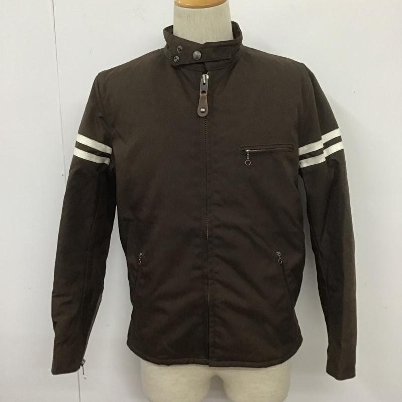 ショット schott ジャケット、上着 ジャケット、ブレザー ジップアップジャケット ジャンパー ジャケット カジュアルジャケット アウター 40 ロゴ、文字 茶 / ブラウン /  メンズ USED 古着 中古 10108040