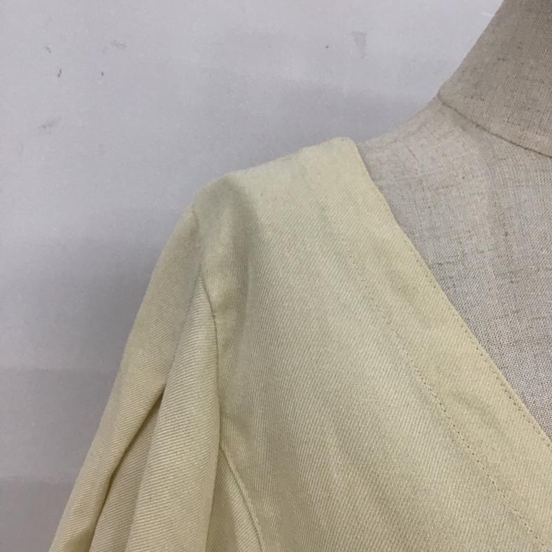 マウジー MOUSSY シャツ、ブラウス 長袖 029EAA30-5270 Vネック FREE 無地 アイボリー / アイボリー /  レディース USED 古着 中古 10108232