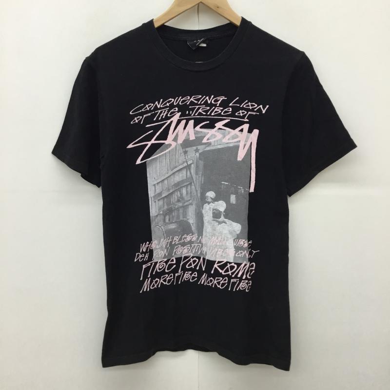 ステューシー STUSSY Tシャツ 半袖 S プリント 黒 / ブラック /  メンズ USED 古着 中古 10144400