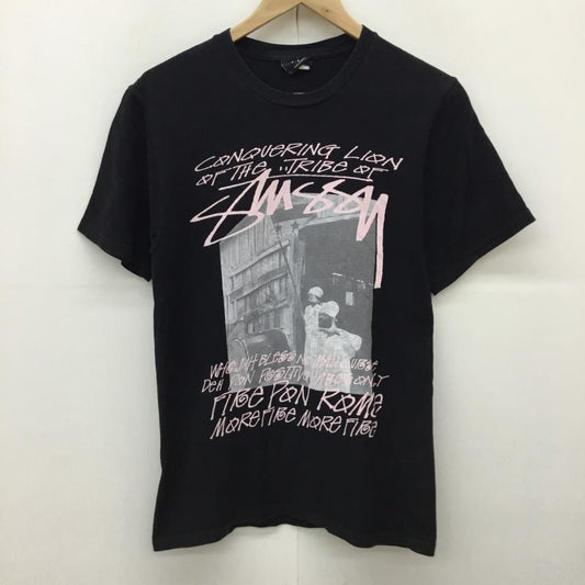 ステューシー STUSSY Tシャツ 半袖 S プリント 黒 / ブラック /  メンズ USED 古着 中古 10144400