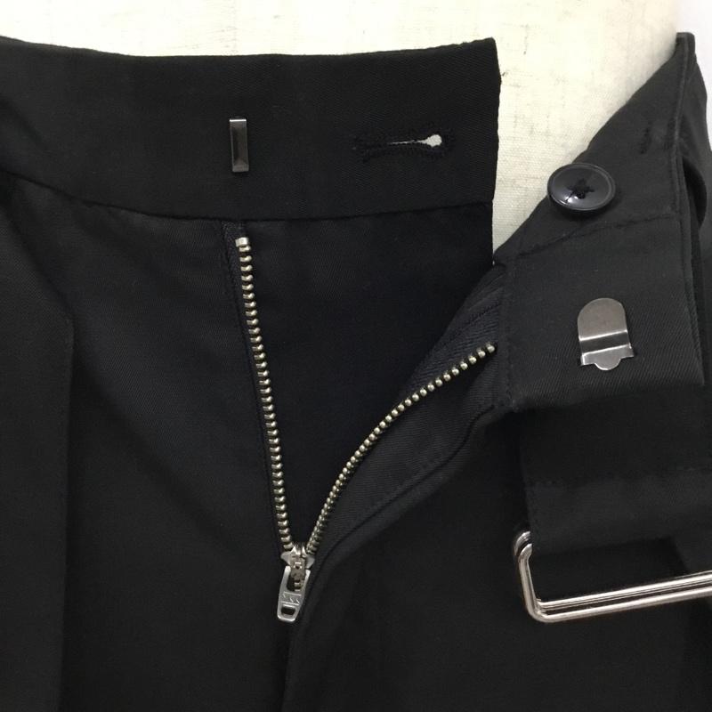ハレ HARE パンツ スラックス スラックスパンツ ワイドパンツ カジュアルパンツ M 無地 黒 / ブラック /  メンズ USED 古着 中古 10120476