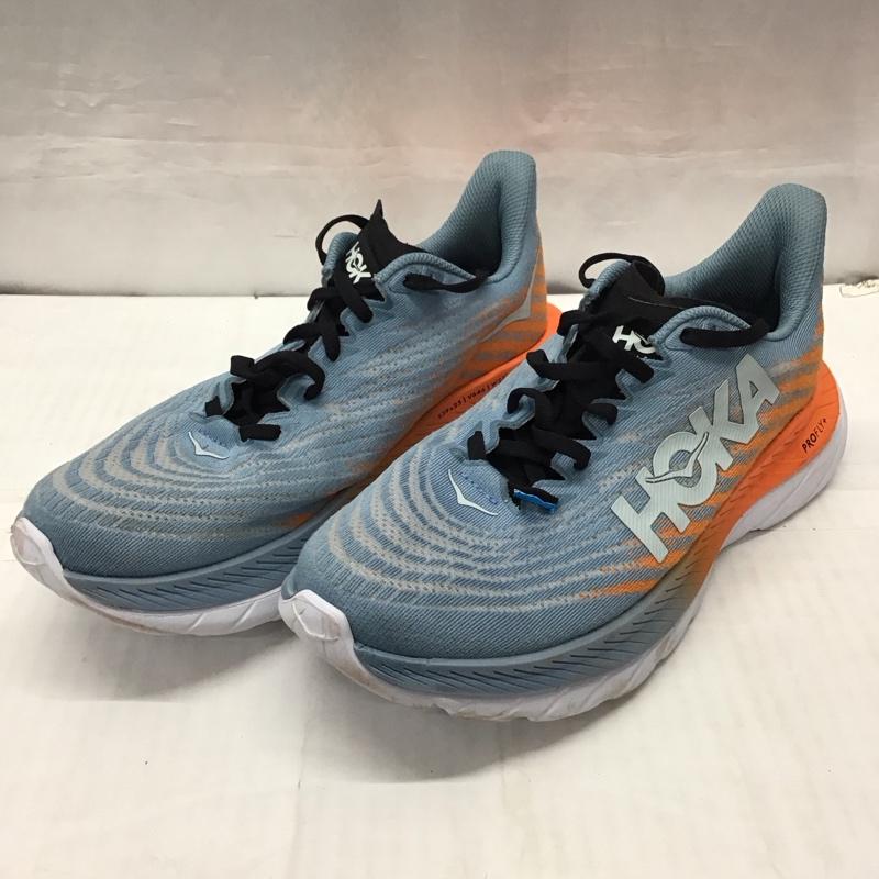 ホカオネオネ HOKA ONEONE スニーカー スニーカー 1127893 マッハ 5 26cm 26.0cm ロゴ、文字 灰 / グレー / X 橙 / オレンジ /  メンズ USED 古着 中古 10121623