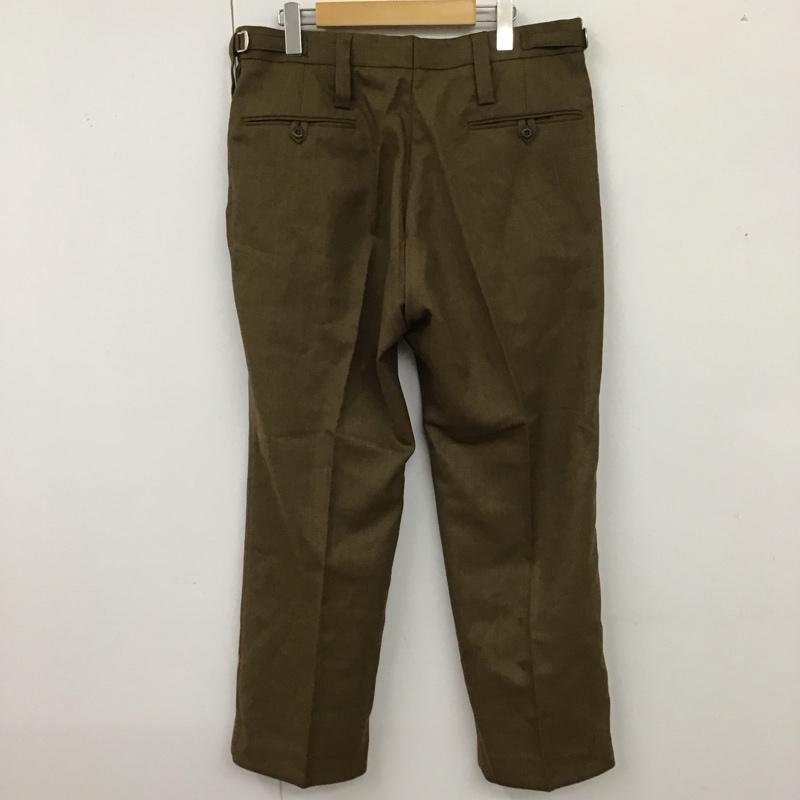 ミリタリー ミリタリー パンツ スラックス British Army Barrack Dress イギリス軍　バラックドレス　トラウザー 無地 茶 / ブラウン /  メンズ USED 古着 中古 10114422