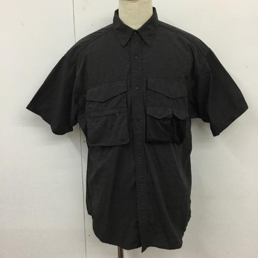 ザノースフェイス THE NORTH FACE シャツ、ブラウス 半袖 nt3320n Polyester Linen Field H/S Shirt M 無地 黒 / ブラック /  メンズ USED 古着 中古 10119859