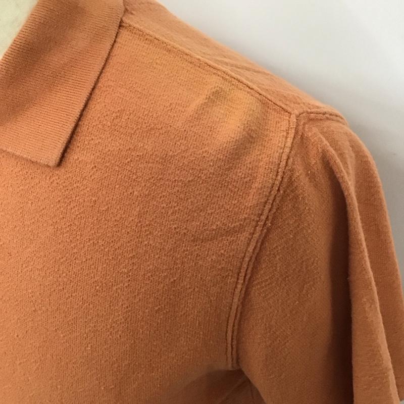 サタデーズサーフニューヨークシティー SATURDAYS SURF NYC ポロシャツ 半袖 半袖ポロシャツ カラーシャツ 半袖カットソー S 無地 橙 / オレンジ /  メンズ USED 古着 中古 10113107