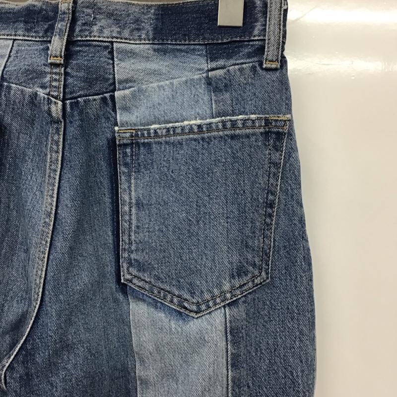 マウジー MOUSSY パンツ デニム、ジーンズ 010ASH11-0600 PATCHWORK STRAIGHT 無地 青 / ブルー /  レディース USED 古着 中古 10131322