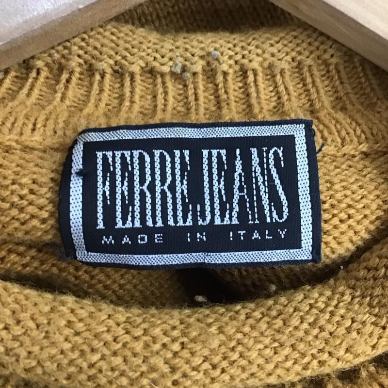 古着 USED ニット、セーター 長袖 長袖ニットカットソー クルーネック セーター プリント マルチカラー / マルチカラー /  メンズ USED 古着 中古 10144779