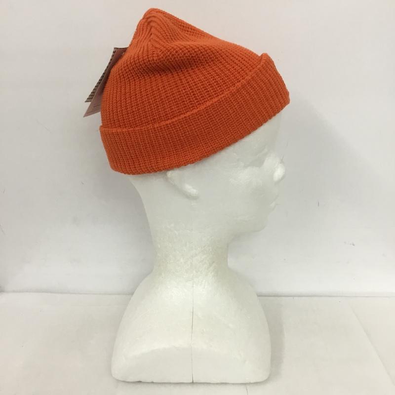 トイ マシーン TOY MACHINE 帽子 ニット帽 KTMPBHW6 ハローキティ KITTY EMBROIDERY BEANIE ビーニー タグ付き FREE キャラクター 橙 / オレンジ /  メンズ USED 古着 中古 10124627