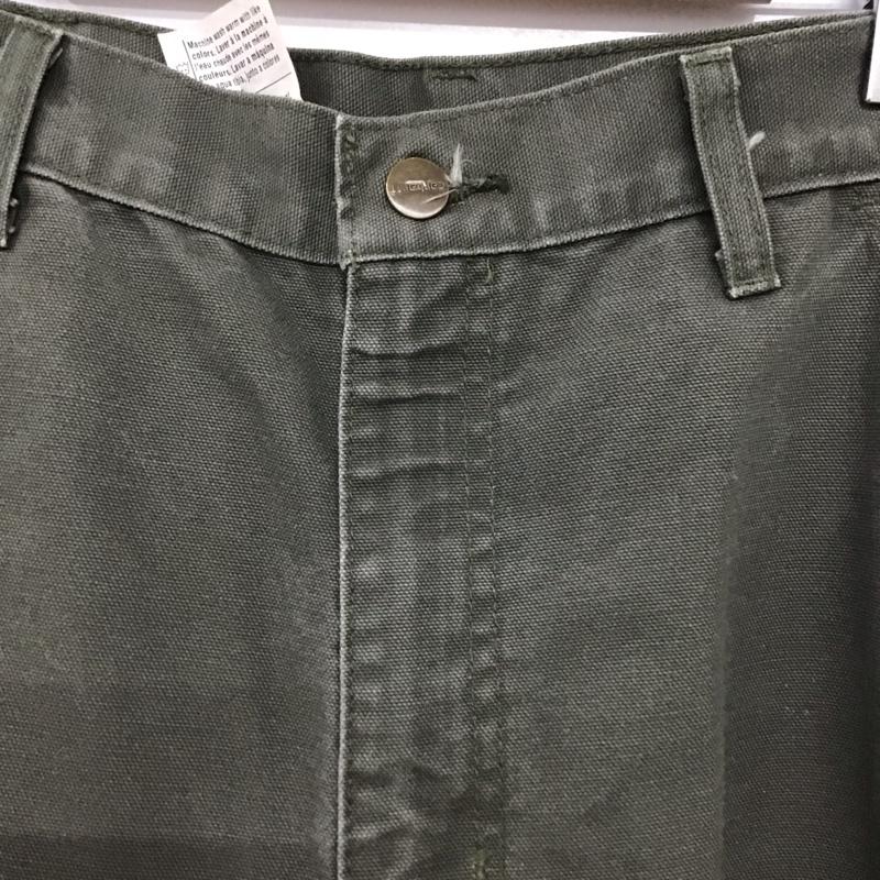 カーハート Carhartt パンツ ワークパンツ、ペインターパンツ ワイドパンツ カジュアルパンツ ワークパンツ 34 ロゴ、文字 カーキ / カーキ /  メンズ USED 古着 中古 10148567