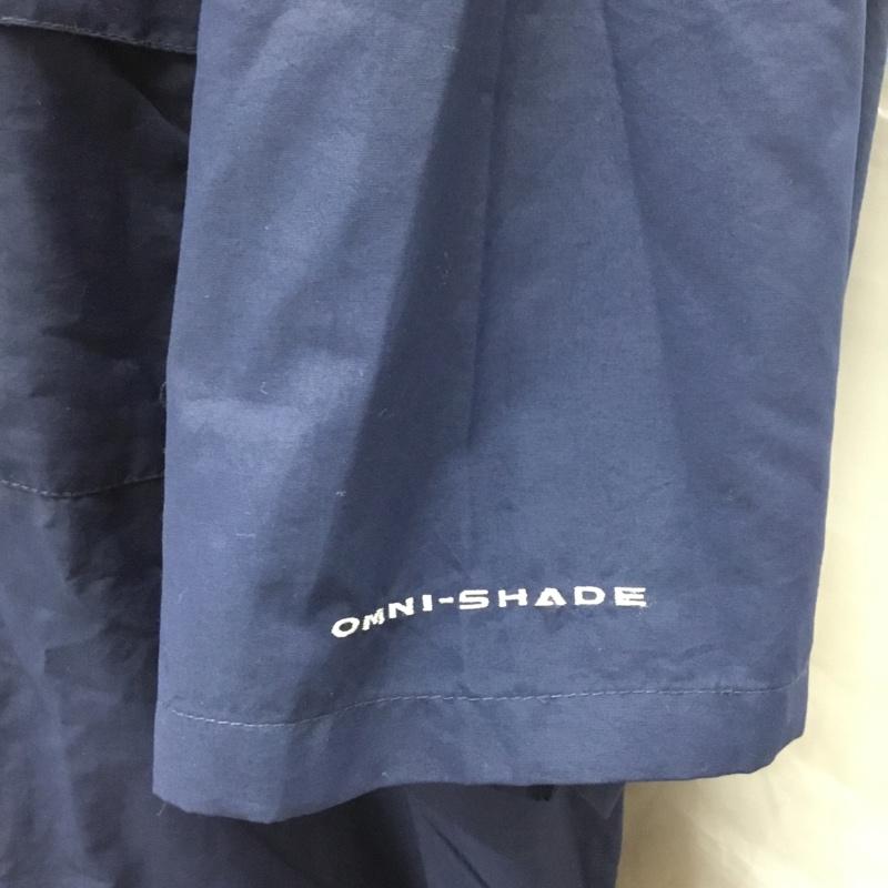 コロンビア Columbia シャツ、ブラウス 半袖 半袖シャツ カラーシャツ 半袖カットソー ボタンダウンシャツ XXL 無地 紺 / ネイビー /  メンズ USED 古着 中古 10120265