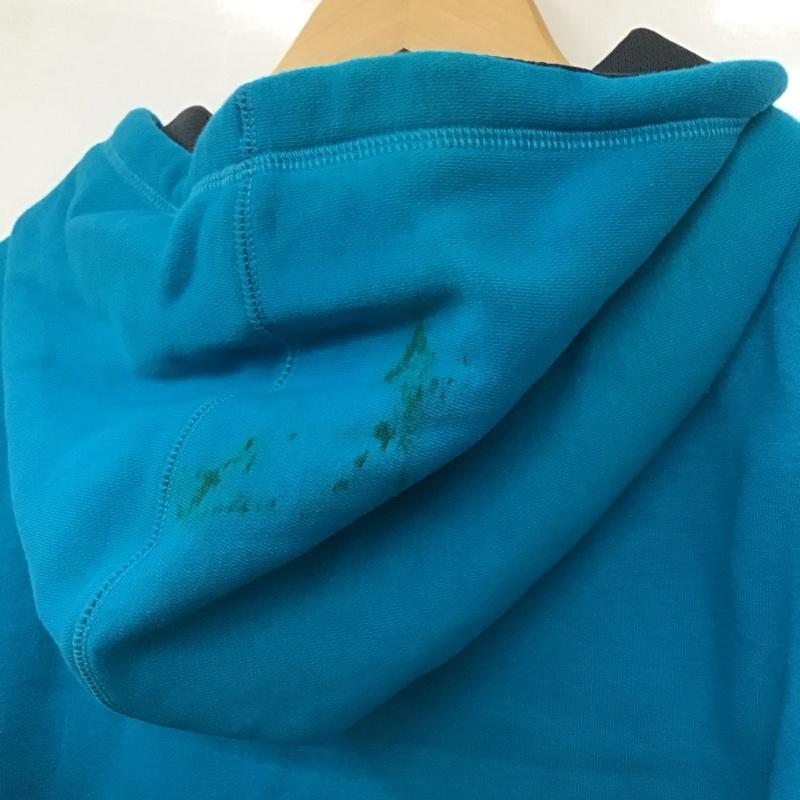 アンダーアーマー UNDER ARMOUR パーカー 長袖 長袖パーカー プルオーバーパーカー スウェット XL ロゴ、文字 青 / ブルー /  メンズ USED 古着 中古 10141791