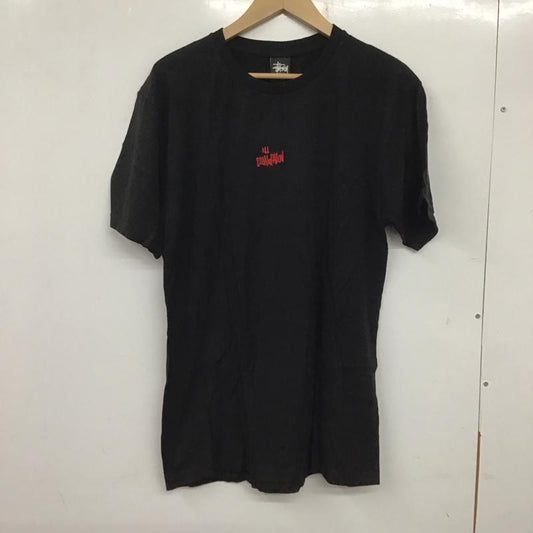 ステューシー STUSSY Tシャツ 半袖 半袖カットソー プリントTシャツ クルーネックカットソー a bathing ape M ロゴ、文字 橙 / オレンジ /  メンズ USED 古着 中古 10137816