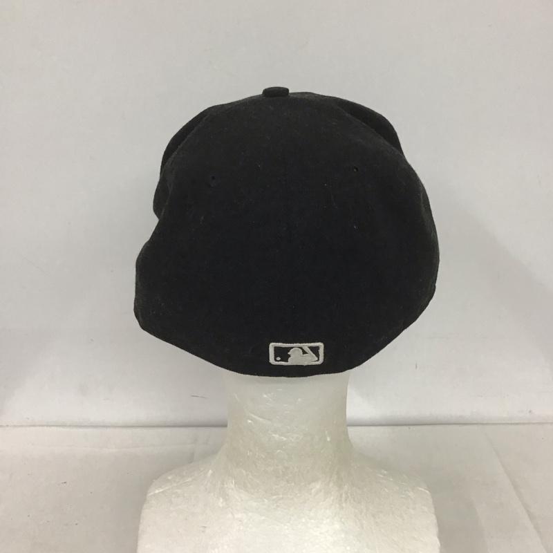 ニューエラ NEW ERA 帽子 キャップ NY ニューヨークヤンキース 59FIFTY 59.6cm ロゴ、文字 黒 / ブラック /  メンズ USED 古着 中古 10139355