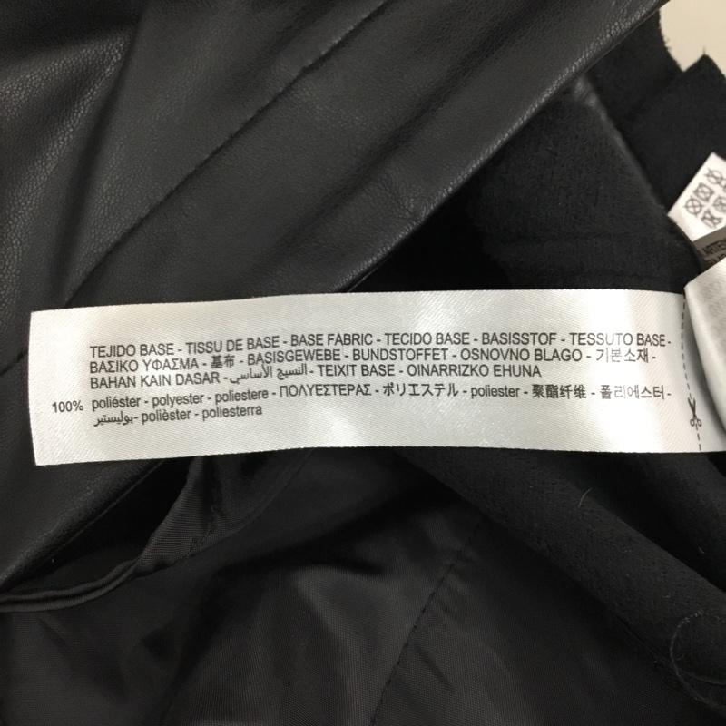 ザラ ZARA スカート ミニスカート 3046 276 800 フェイクレザー プリーツ XS 無地 黒 / ブラック /  レディース USED 古着 中古 10107287