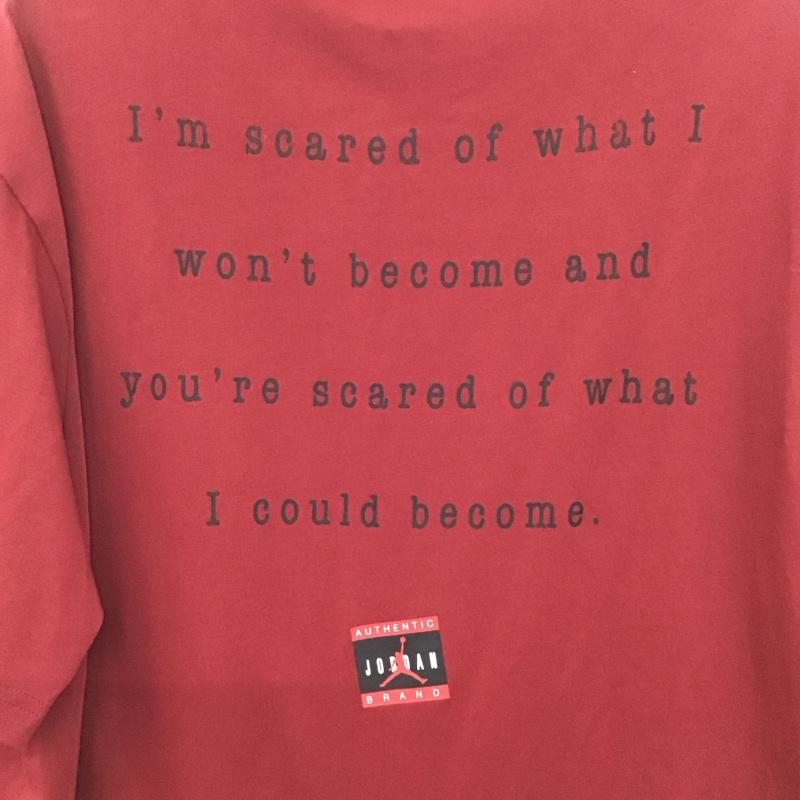 エアジョーダン AIR JORDAN Tシャツ 半袖 hq2666-687 MJSTMT1985SSCRWGELJDAY プリントTシャツ XL プリント えんじ / ワインレッド /  メンズ USED 古着 中古 10132597