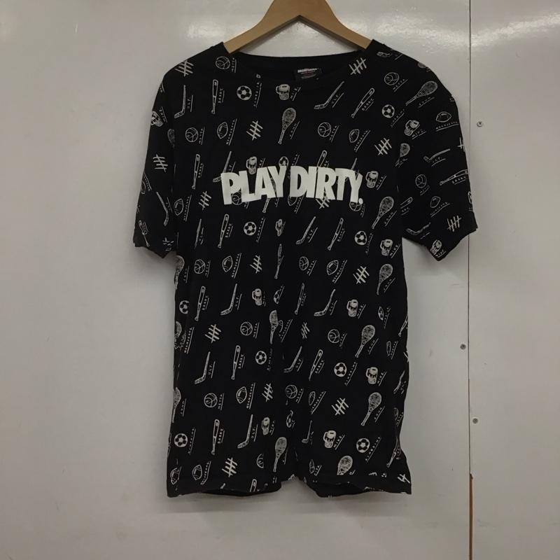 アンディフィーテッド UNDEFEATED Tシャツ 半袖 半袖カットソー プリントTシャツ クルーネックカットソー M プリント 黒 / ブラック /  メンズ USED 古着 中古 10141735