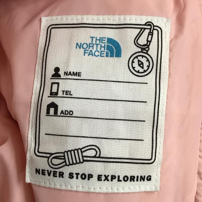 ザノースフェイス THE NORTH FACE ジャケット、上着 ダウンジャケット nj1dp53u 1996ECONUPTSEDOWNJACKET ジップアップジャケット アウター 160cm ロゴ、文字 黒 / ブラック / X 桃 / ピンク /  ボーイズ USED 古着 中古 10125123