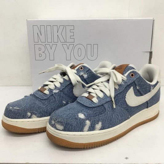 ナイキ NIKE スニーカー スニーカー CI5766-994 NIKE BY YOU LEVI S × AIR FORCE1 26.0cm ダメージ加工 X ロゴ、文字 インディゴ / インディゴ / X 白 / ホワイト / X 茶 / ブラウン /  メンズ USED 古着 中古 10118271