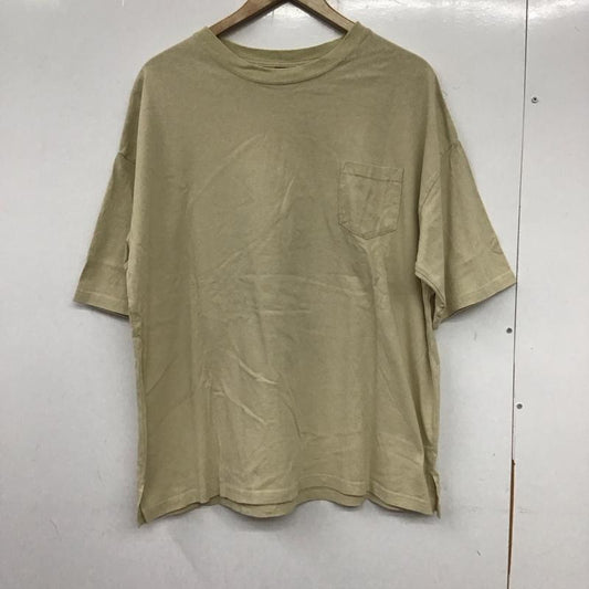 フリークスストア FREAK S STORE Tシャツ 半袖 半袖カットソー 無地Tシャツ クルーネックカットソー XL 無地 ベージュ / ベージュ /  メンズ USED 古着 中古 10137229