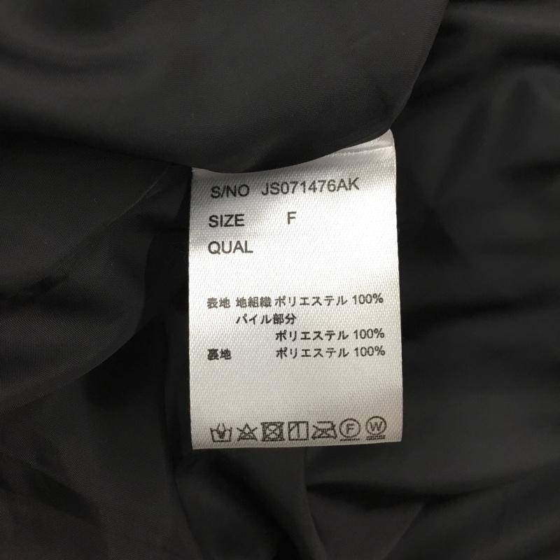 ジーナシス JEANASIS ベスト ベスト JS071476AK フェイクファー FREE 無地 黒 / ブラック /  レディース USED 古着 中古 10118366