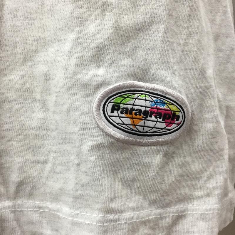 パラグラフ Paragraph Tシャツ 半袖 半袖カットソー プリントTシャツ クルーネックカットソー プリント 灰 / グレー /  メンズ USED 古着 中古 10118634
