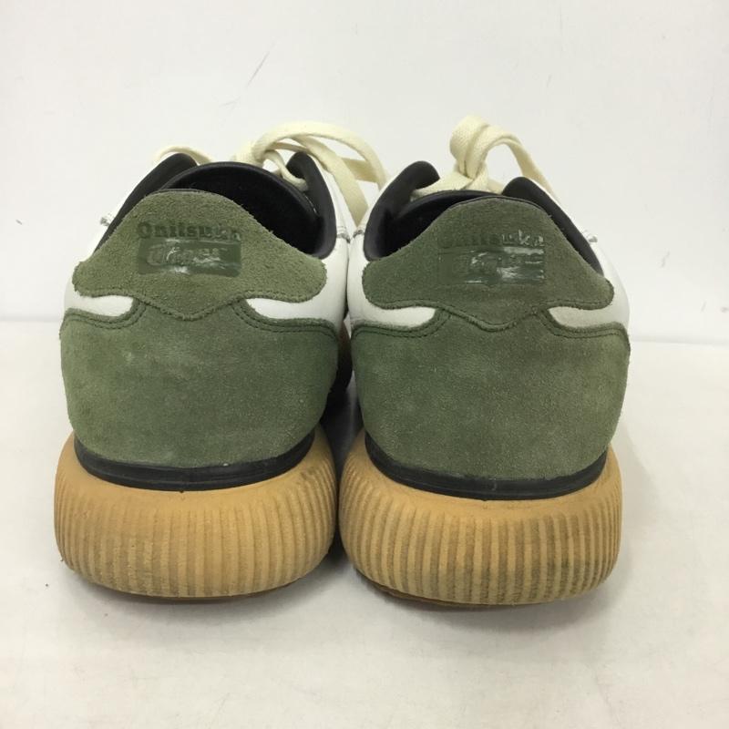 オニツカタイガーアンドレアポンピリオ Onitsuka Tiger × ANDREA POMPILIO スニーカー スニーカー TH709L DELEGACY 27.5cm 27.5cm ロゴ、文字 白 / ホワイト / X カーキ / カーキ /  メンズ USED 古着 中古 10146027