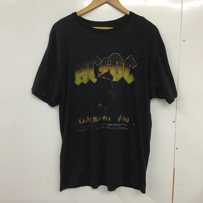 古着 USED Tシャツ 半袖 半袖カットソー プリントTシャツ クルーネックカットソー L プリント 黒 / ブラック /  メンズ USED 古着 中古 10132314