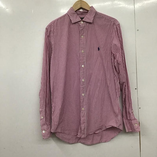 ポロラルフローレン POLO RALPH LAUREN シャツ、ブラウス 長袖 長袖シャツ ストライプシャツ カラーシャツ M ストライプ 白 / ホワイト / X マゼンタ / マゼンタ /  メンズ USED 古着 中古 10148224