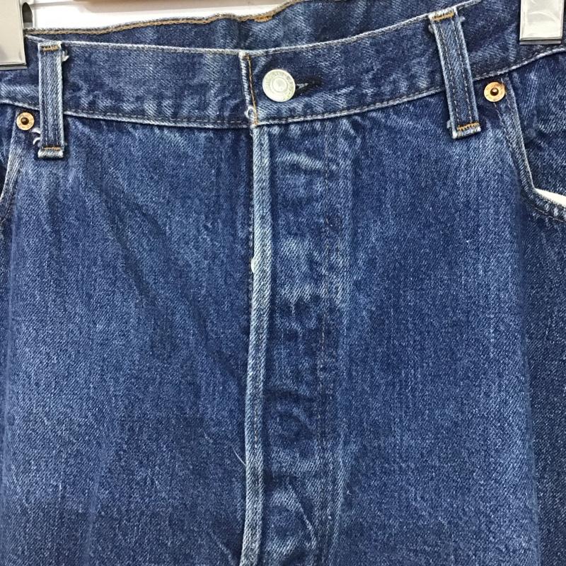 リーバイストラウスアンドコー Levi Strauss & co. パンツ デニム、ジーンズ デニムパンツ ワイドパンツ カジュアルパンツ 80s 501 赤ミミ ヴィンテージ 42 無地 インディゴ / インディゴ /  メンズ USED 古着 中古 10140980