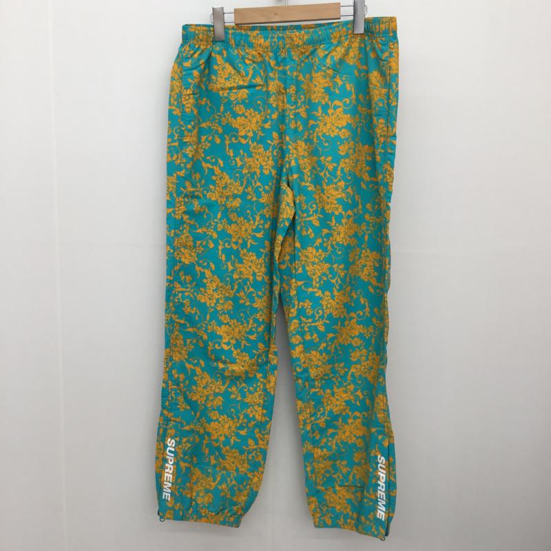 シュプリーム Supreme パンツ ワークパンツ、ペインターパンツ 20SS Warm Up Pants in a Teal Floral pattern M 総柄 青 / ブルー / X 橙 / オレンジ /  メンズ USED 古着 中古 10150832