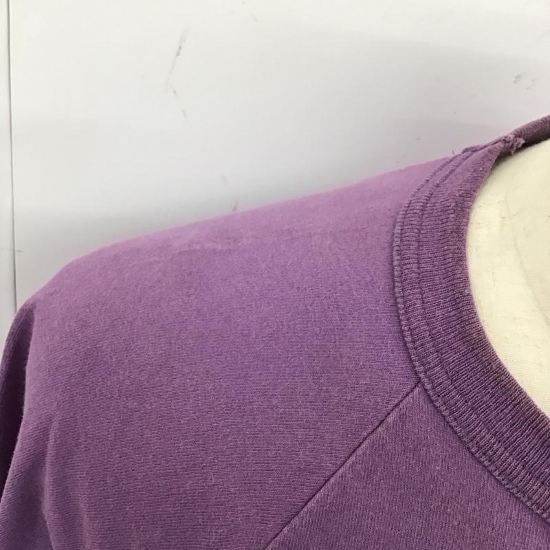 チャンピオン Champion Tシャツ 長袖 C5-Q401 NYU ラグランスリーブ M プリント 紫 / パープル /  メンズ USED 古着 中古 10120204