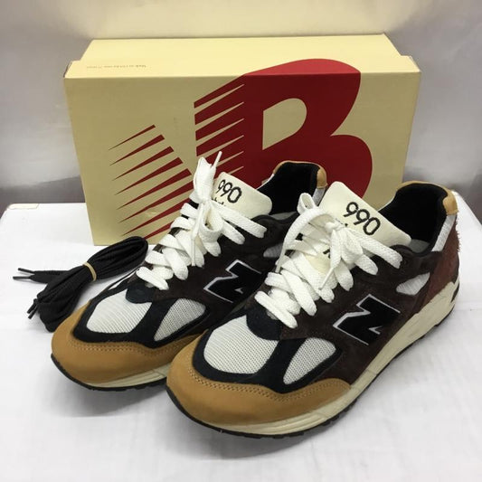 ニューバランス New Balance スニーカー スニーカー M990BB2 27.5cm 箱有 27.5cm ロゴ、文字 白 / ホワイト / X 黒 / ブラック / X 茶 / ブラウン / X ベージュ / ベージュ /  メンズ USED 古着 中古 10117608