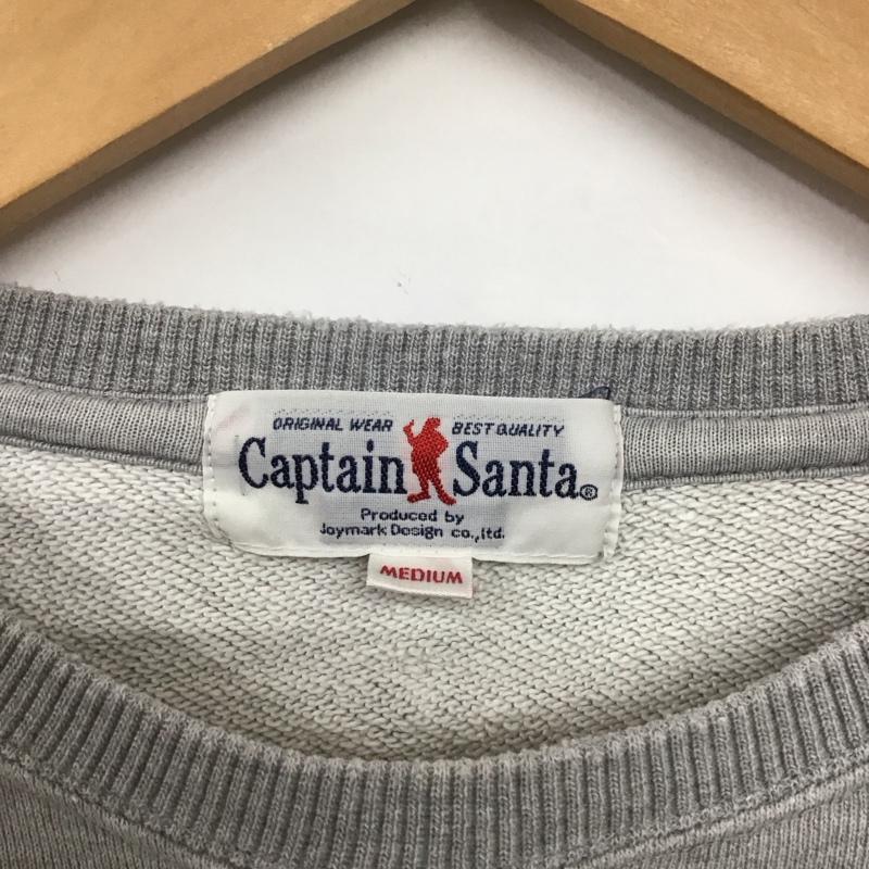 キャプテンサンタ CAPTAINSANTA トレーナー 長袖 M プリント 灰 / グレー /  レディース USED 古着 中古 10146137