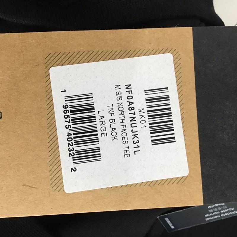 ザノースフェイス THE NORTH FACE Tシャツ 半袖 NF0A87NUJK31 Clothing T-Shirts L プリント X ロゴ、文字 黒 / ブラック /  メンズ USED 古着 中古 10132496